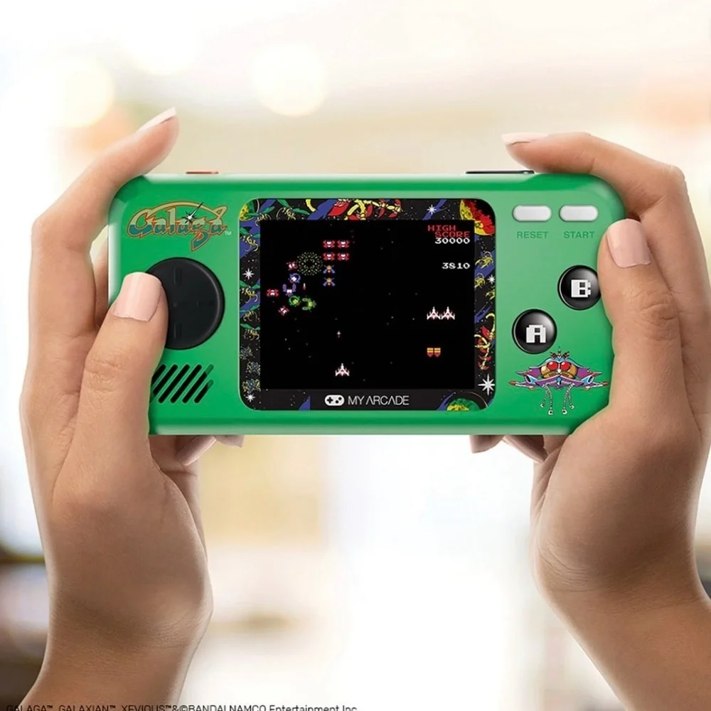 Arcade Retro Green Handheld Console